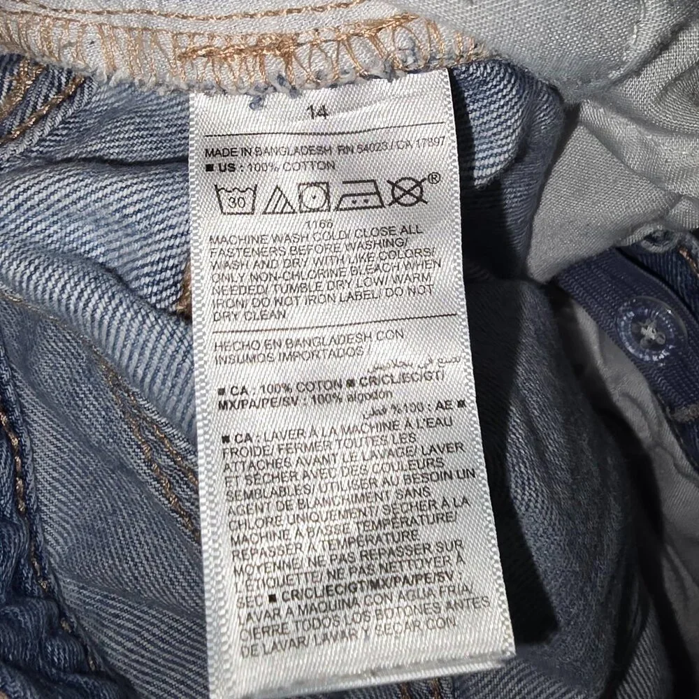 Old Navy Kids Cargo Jeans in Faded Blue
